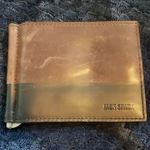 Jack Spade Leather Cardholder & Money Clip